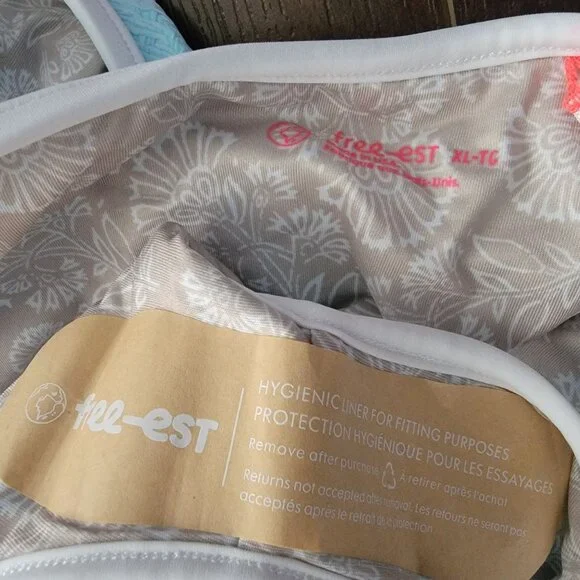 New Free People Free-est Amber One piece Swimwsuit Womens XL Beach Sexy Blue - Picture 6 of 6